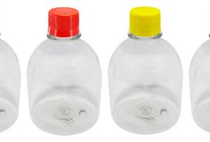 18 Frascos Plástico Cristal Pet 300ml Tampa Rosca Lacre Sab