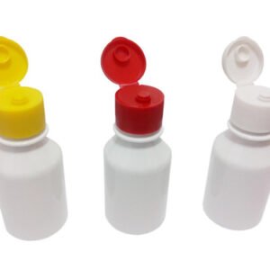 416 Frascos Plástico Branco Pet 100ml Vazio C/ Tampa Fliptop
