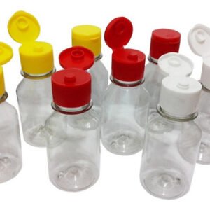 416 Frasco Plástico Cristal Pet 100ml Vazio C/ Tampa Fliptop