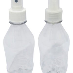 16 Frascos Plásticos Cristal Pet 350ml Válvula Spray S Agu