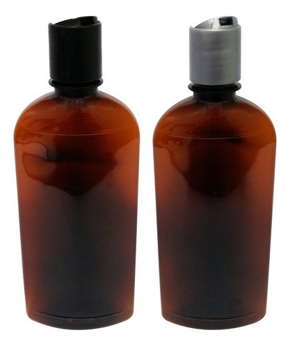 285 Frascos Plástico Âmbar Pet 400ml C/ Tampa Disktop Min