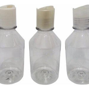 91 Frascos Plástico Cristal Pet 250ml C/ Tampa Disktop Far