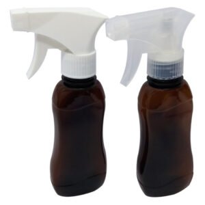 198 Frascos Plásticos Âmbar Pet 200ml Válvula Gatilho Cat