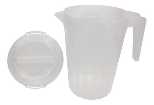 16 Jarras Plásticas Incolor De 2l Lavável Com Tampas - Imagem 2