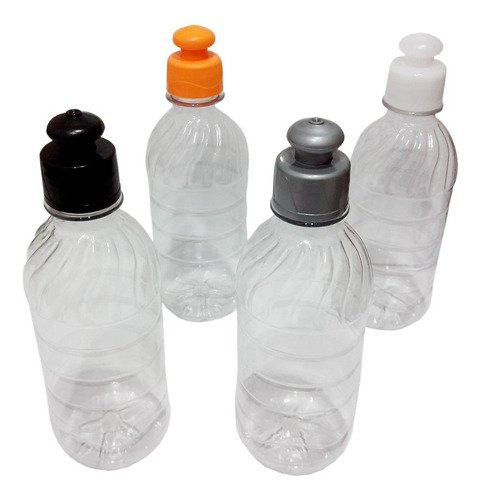 140 Frascos Plástico Cristal Pet 330ml C/ Tampa Pushpull Suc - Imagem 2