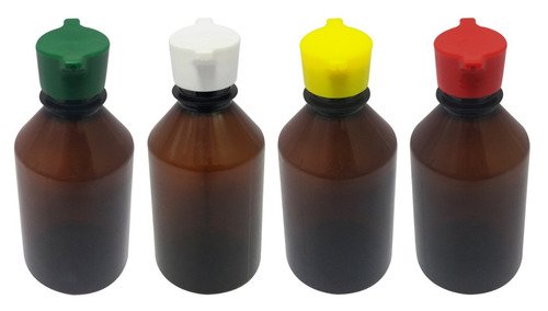 175 Frasco Plástico Âmbar Pet 250ml Tampa Rosca 2 Bico Far - Imagem 2