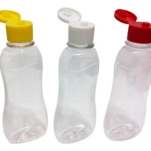 30 Frascos Plástico Cristal Pet 200ml C/ Tampa Fliptop Cat