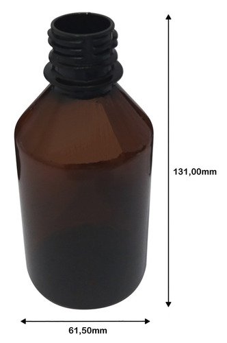 180 Frascos Plásticos Âmbar Pet 250ml C/ Tampa Fliptop Far - Imagem 8