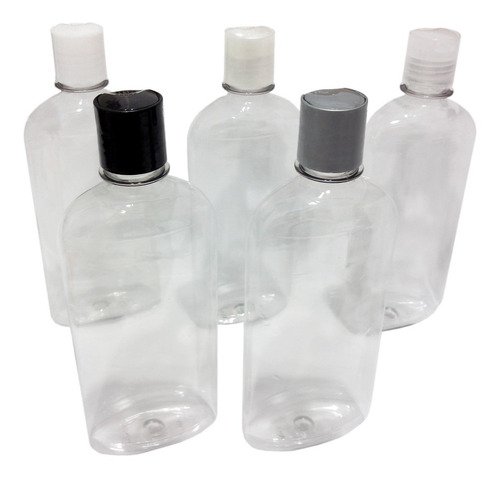 135 Frascos Plástico Cristal Pet 400ml C/ Tampa Disktop Min - Imagem 2