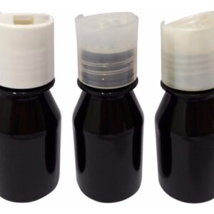 550 Frascos Plásticos Âmbar Pet 60ml Shampoo Tampa Disktop