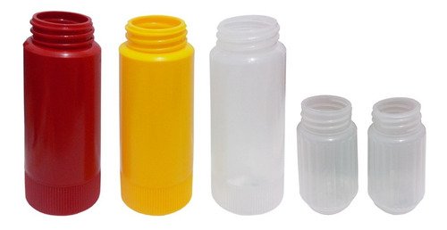 Kit C/ 5 Peças Bisnaga Catchup/mostarda E Saleiro/paliteiro - Imagem 2