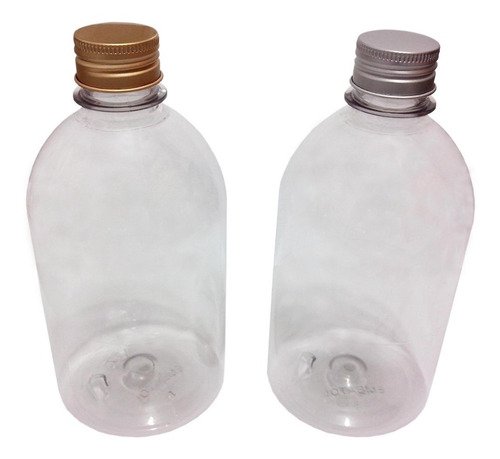 12 Frascos Plástico Cristal Pet 500ml Tampa Aluminio S/ Sab