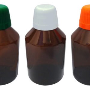 180 Frasco Plástico Âmbar Pet 250ml Tampa Dosadora 20ml Far