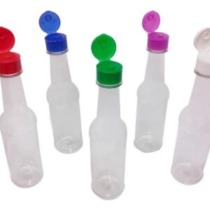 34 Frascos Plástico Cristal Pet 150ml Pimenta Tampa Fliptop