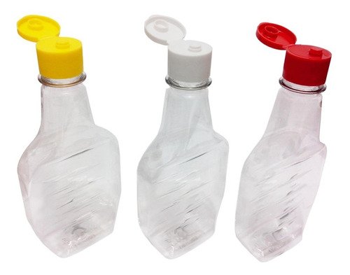 192 Frascos Plástico Cristal Pet 250ml C/ Tampa Fliptop Mol