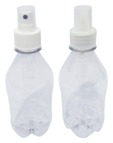 288 Frascos Plásticos Cristal Pet 350ml Válvula Spray S Agu