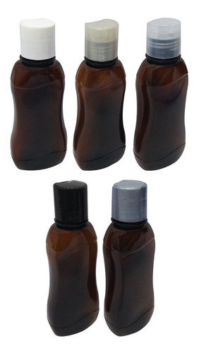 30 Frascos Plástico Âmbar Pet 200ml C/ Tampa Disktop Cat - Imagem 3