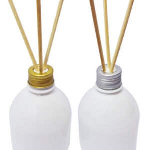 56 Frascos Plástico Branco 300ml Tampa Difusor Varetas Sab