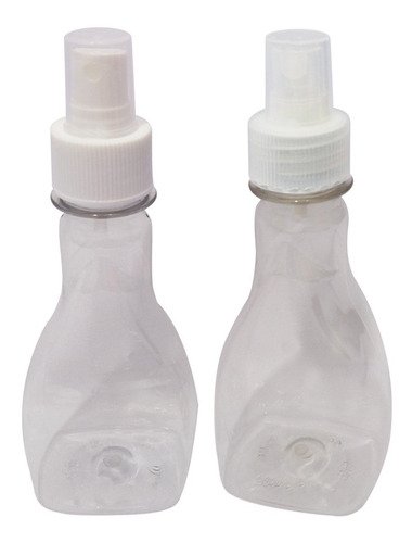 24 Frascos Plásticos Cristal Pet 200ml Válvula Spray S Mol