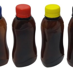 112 Frascos Plástico Âmbar Pet 200ml Tampa Rosca Lacre Cat