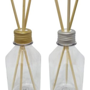 362 Frascos Plástico Cristal 250ml Tampa Difusor Varetas Far