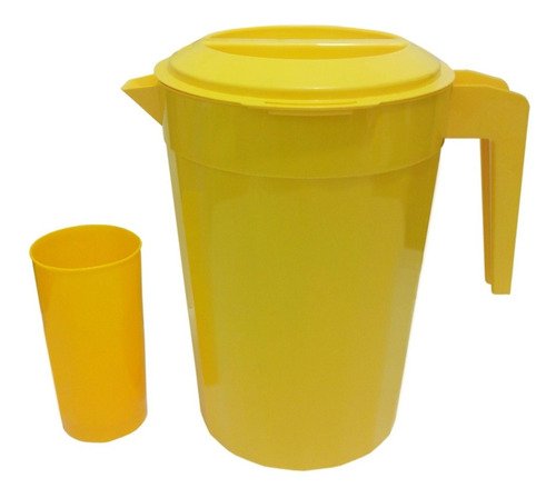 1 Jarra Plástica Colorida De 2l Lavável C/ Tampa E 6 Copos - Imagem 3