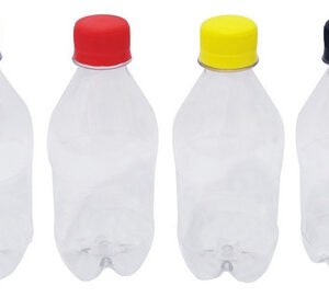 306 Frascos Plástico Cristal Pet 350ml Tampa Rosca Lacre Agu