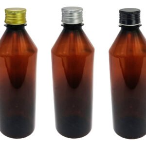 765 Frascos Plástico Âmbar Pet 500ml Tampa Aluminio S/ Cos