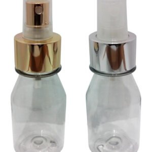 48 Frascos Plásticos Cristal 60ml Vazio C/ Válvula Spray L