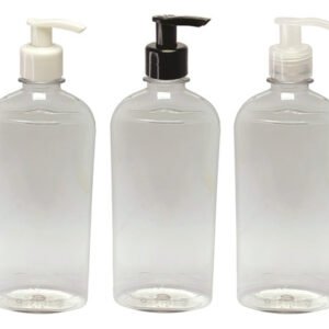 120 Frascos Plástico Cristal 400ml Válvula Bico Pato S Min