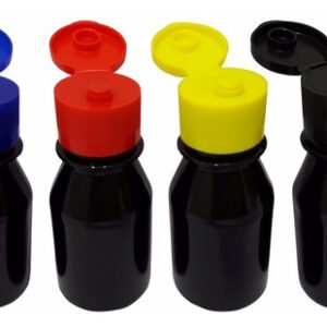 20 Frascos Plástico Âmbar Pet 60ml Vazio C/ Tampa Fliptop