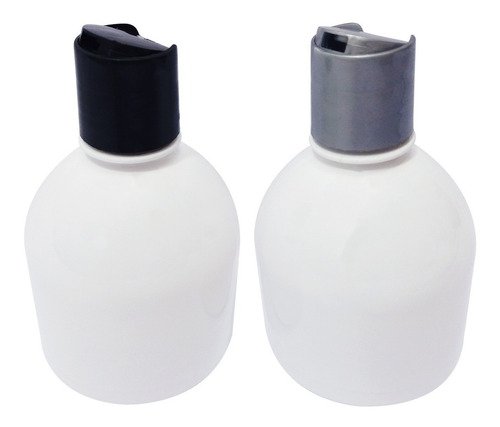 18 Frascos Plástico Branco Pet 300ml C/ Tampa Disktop Sab - Imagem 2
