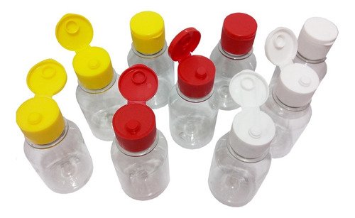 45 Frasco Plástico Cristal Pet 100ml Vazio C/ Tampa Fliptop - Imagem 2