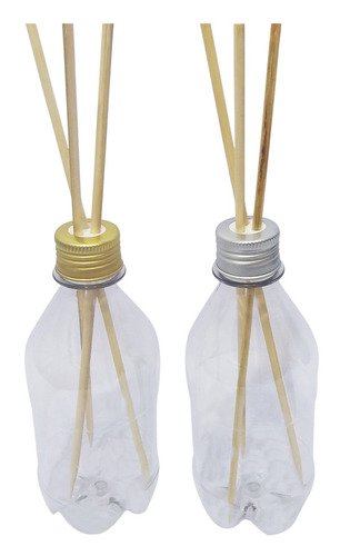 288 Frascos Plástico Cristal 350ml Tampa Difusor Varetas Agu