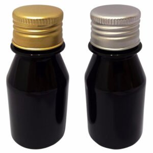 1218 Frascos Plástico Âmbar Pet 60ml C Tampa Aluminio S/ F