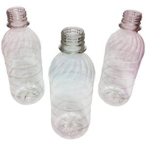 70 Frascos Plástico Cristal Pet 330ml Vazios Sem Tampas Suc