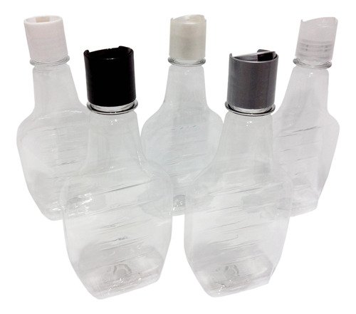 392 Frascos Plástico Cristal Pet 250ml C/ Tampa Disktop Mol