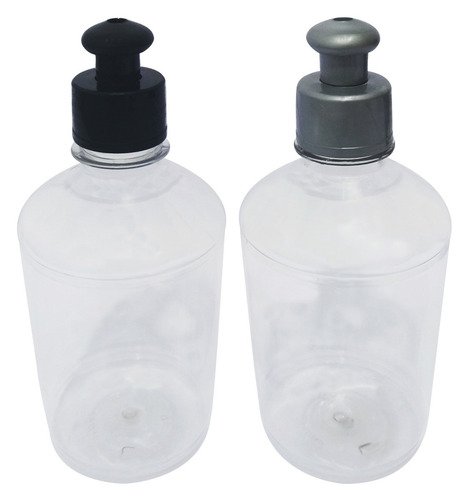 12 Frascos Plástico Cristal Pet 500ml C/ Tampa Pushpull Far - Imagem 2