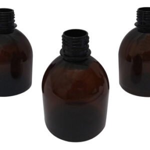 226 Frascos Plástico Âmbar Pet 300ml Vazios Sem Tampas Sab
