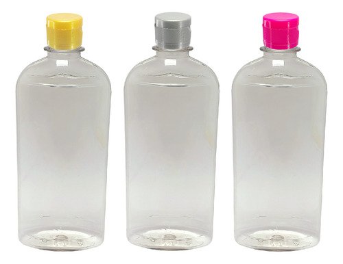 135 Frascos Plástico Cristal Pet 400ml C/ Tampa Fliptop Min - Imagem 4