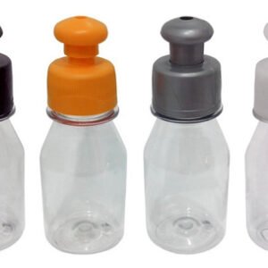 65 Frascos Plástico Cristal Pet 60ml C/ Tampa Pushpull Far