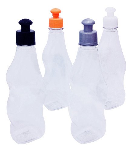 132 Frascos Plástico Cristal Pet 380ml C/ Tampa Pushpull Cat - Imagem 2