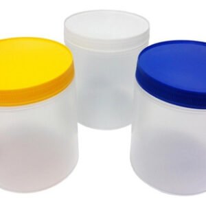 33 Potes Plásticos Incolor De 750ml P/ Mel Com Tampa Rosca