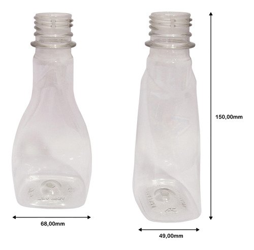 288 Frascos Plástico Cristal Pet 200ml Vazios Sem Tampas Mol - Imagem 2