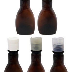 272 Frascos Plástico Âmbar Pet 200ml C/ Tampa Disktop Mol