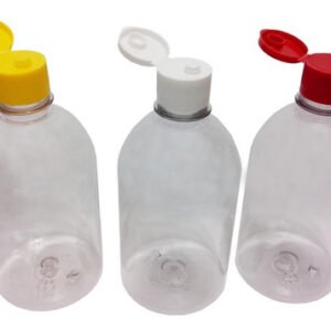 108 Frascos Plástico Cristal Pet 500ml C/ Tampa Fliptop Sab