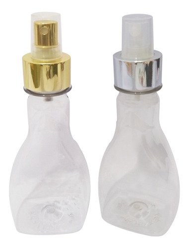 24 Frascos Plásticos Cristal Pet 200ml Válvula Spray L Mol