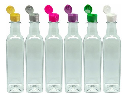 49 Frascos Plástico Cristal Pet 500ml C/ Tampa Fliptop Aze - Imagem 3