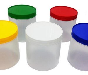 12 Potes Plásticos Incolor De 350ml P/ Mel Com Tampa Rosca