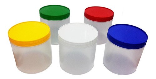 12 Potes Plásticos Incolor De 350ml P/ Mel Com Tampa Rosca